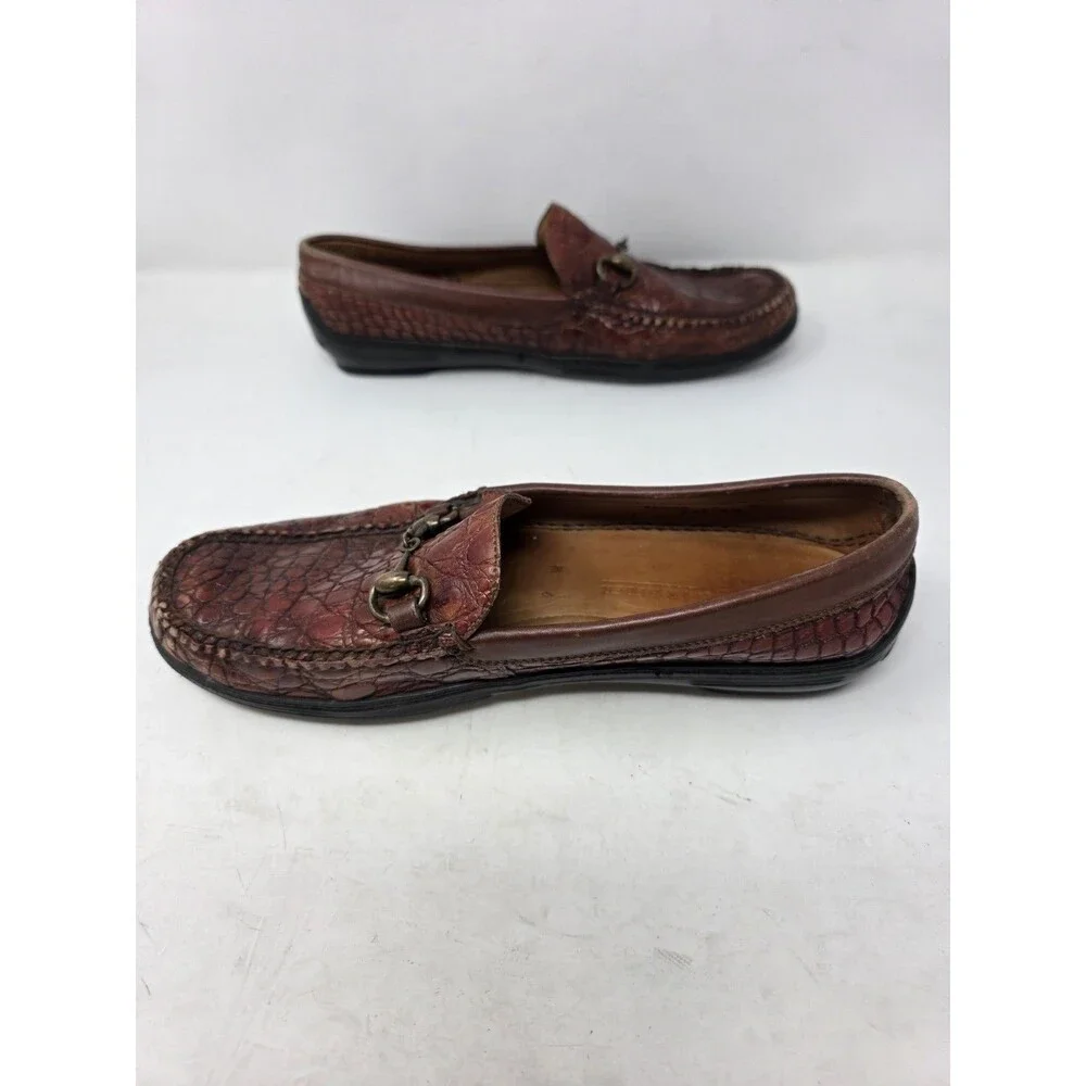 Peter Huber Genuine Crocodile 🐊 Men Loafers Shoe's Sz 9M
